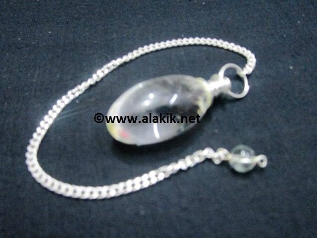 Picture of Silver Crystal Lingam Pendulum