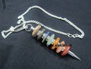 Picture of Chakra Donut Necklace with Diamond rings