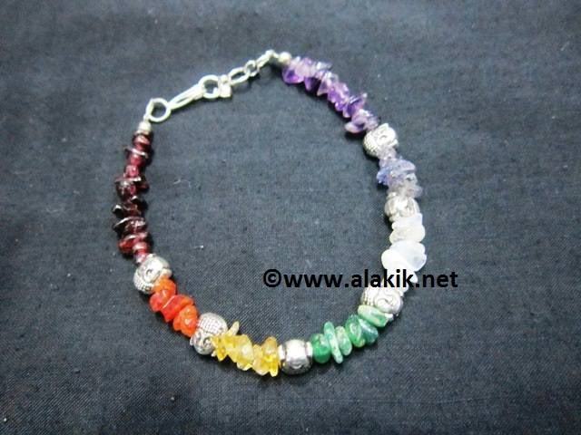 Picture of Chakra chips mini buddha Bracelet