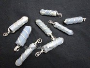 Picture of Angelite Wire Wrapped Pencil Pendants