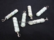Picture of Green Aventurine Wire Wrapped Pencil Pendants