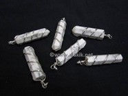 Picture of Howalite Wire Wrapped Pencil Pendants