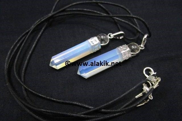 Picture of Opalite 2pc Cap Pencil pendant with cord