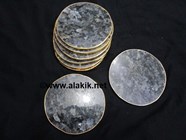 Picture of Larvikite Gold Plated Coasters