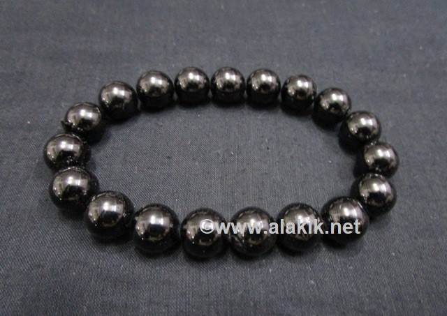 Picture of Black Tourmaline 10mm Elastic Bracelet