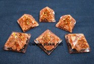 Picture of Brown Sunstone Baby Orgone pyramids