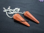 Picture of Brown Sunstone Facetted Pendulum