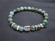 Picture of Moss Agate 8mm Bracelet with Buddha