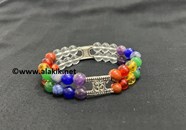 Picture of Chakra Beaded Double line Bracelet with OM Charm