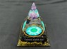 Picture of Black Nubian Orgone Pyramid with Floating Amethyst Ball, Picture 1