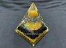 Picture of Black Nubian Orgone Pyramid with Floating Tiger Eye Ball, Picture 1