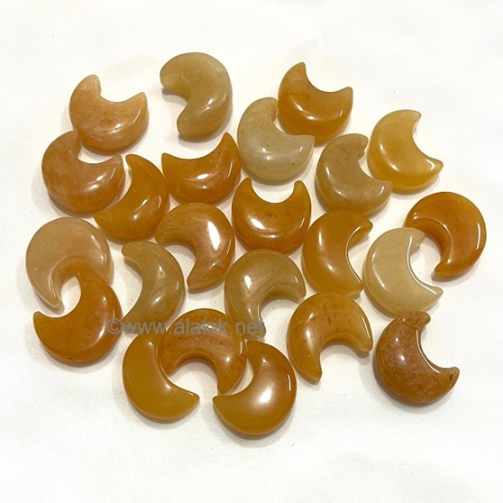 Picture of Yellow Jade Baby Crescent Moons
