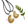 Picture of Yellow Jade Crescent Moon Pendant, Picture 1