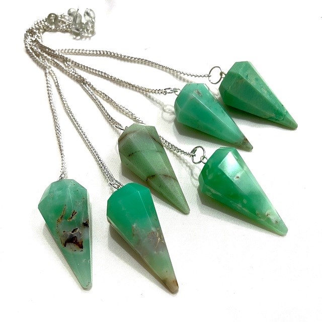 Picture of  Chrysoprase Faceted Pendulum