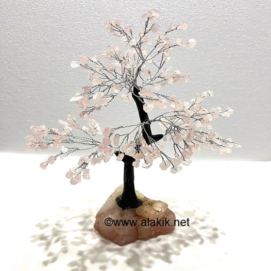 Picture of Rose Quartz Tree with Stone Base 