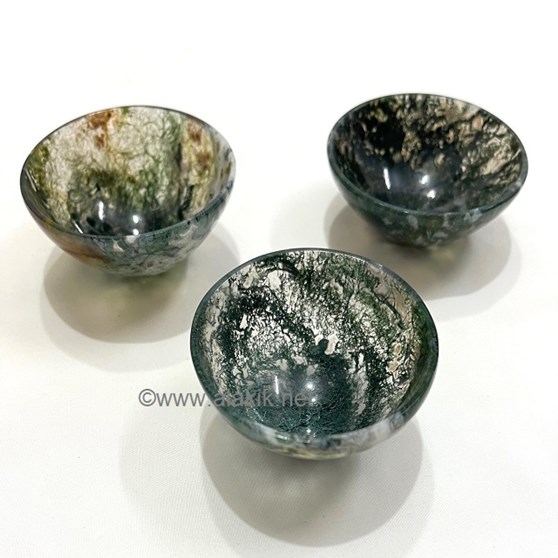 Picture of Moss Agate 3inch Bowls