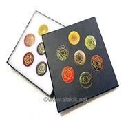Picture of Engrave Chakra disc Set with Elegant Black Box