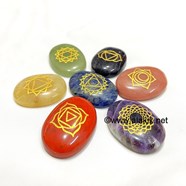 Picture of Chakra Oval Laser Engraved Set