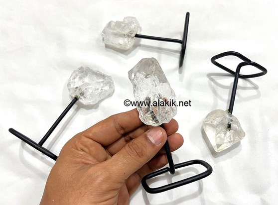 Picture of Crystal Quartz Chunks on Stand