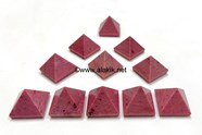 Picture of Pink Petrified Wood Pyramids 25-28mm