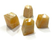 Picture of Banded Yellow Calcite Natural Point